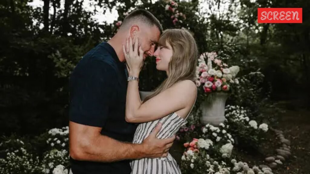 Taylor Swift and Travis Kelce make their first public appearance as engaged couple, see photos | Hollywood News